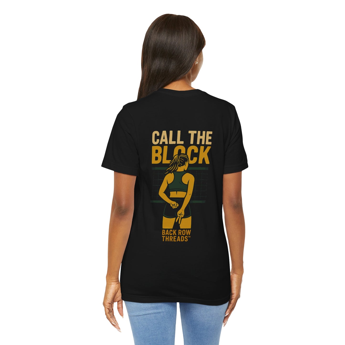 π Peace, Love, Block β Double Sided Volleyball T-Shirt