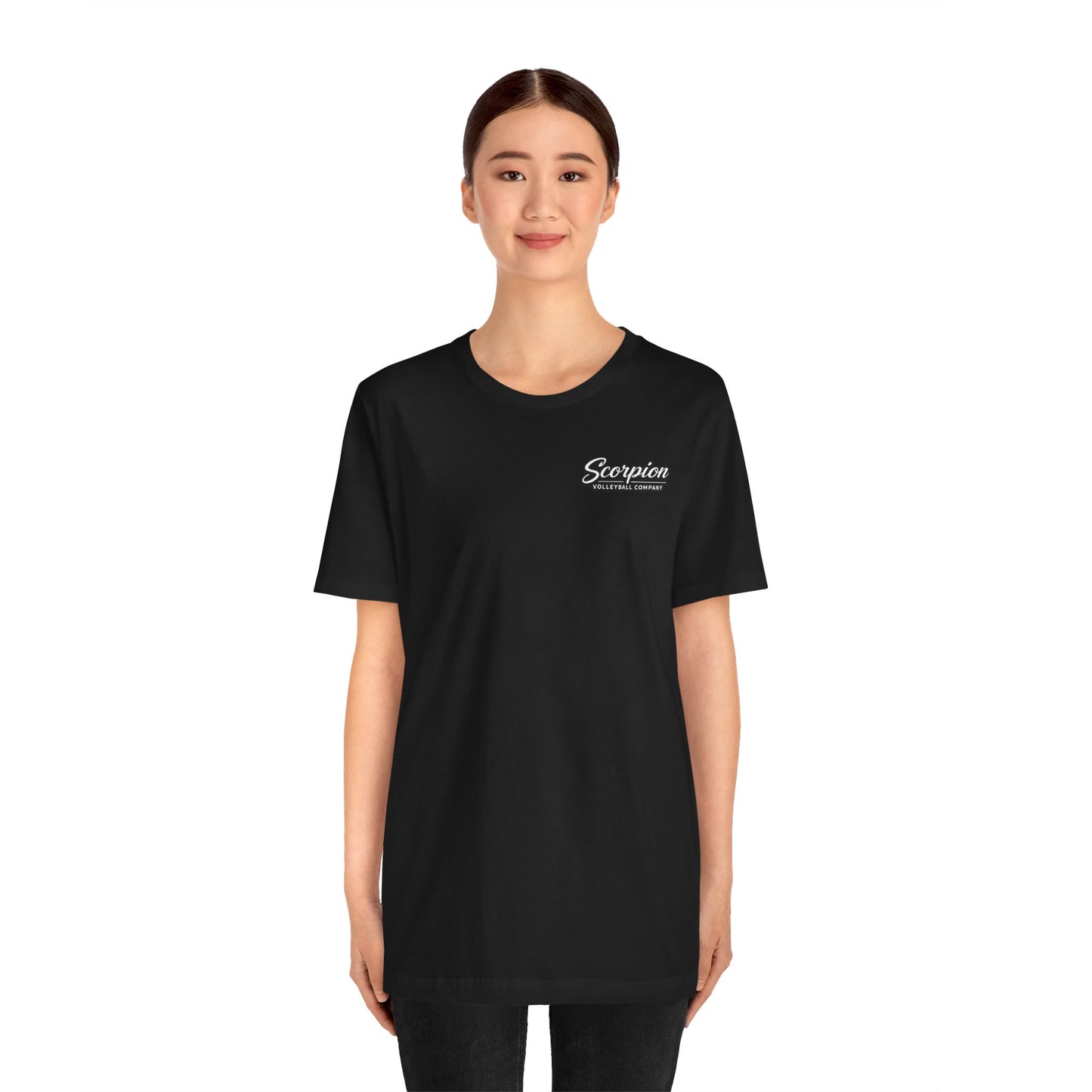 🏐 Strike Quietly – Double Sided Volleyball T-Shirt
