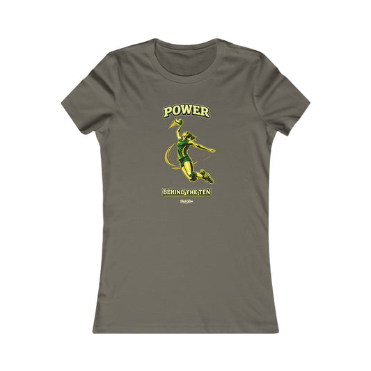🏐 Power Behind the Ten – Volleyball T-Shirt – Woman's Favorite Tee
