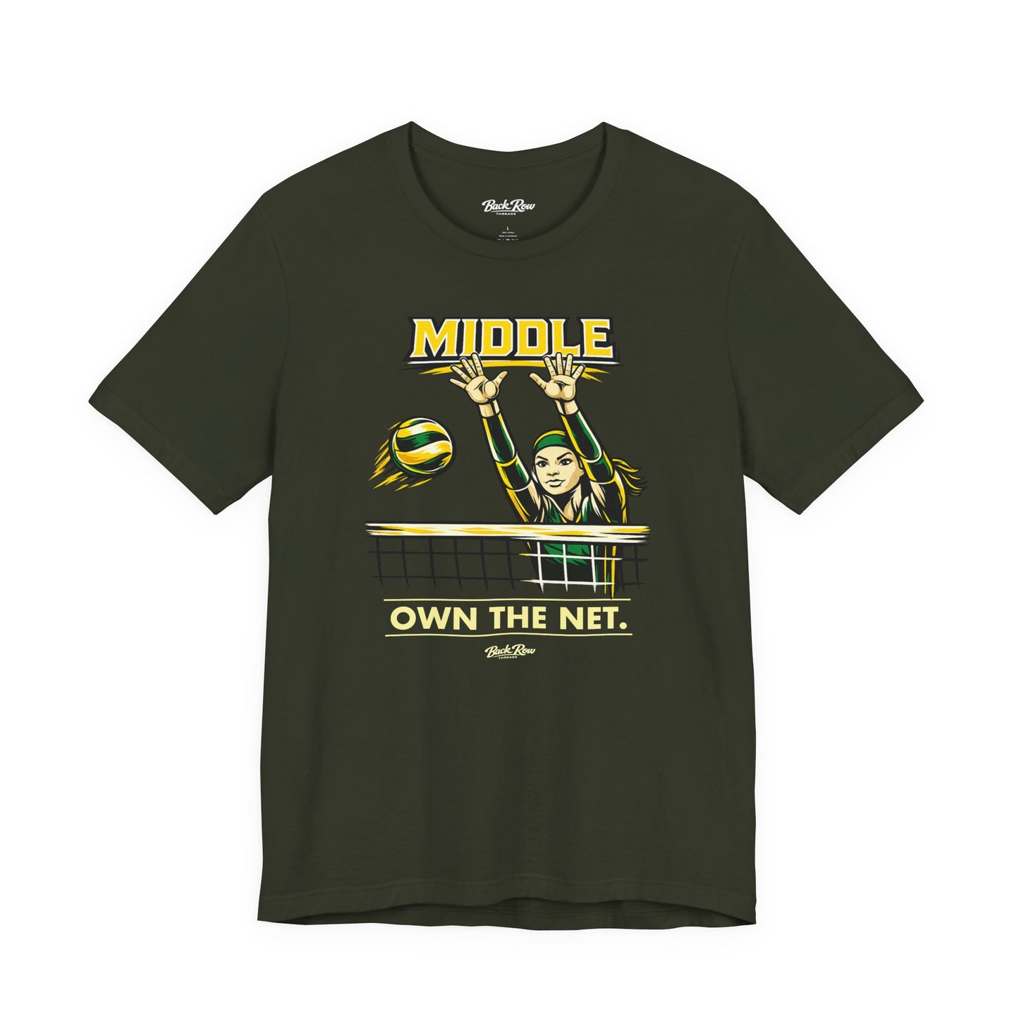 🏐 Middle - Own the Net  –  Volleyball T-Shirt