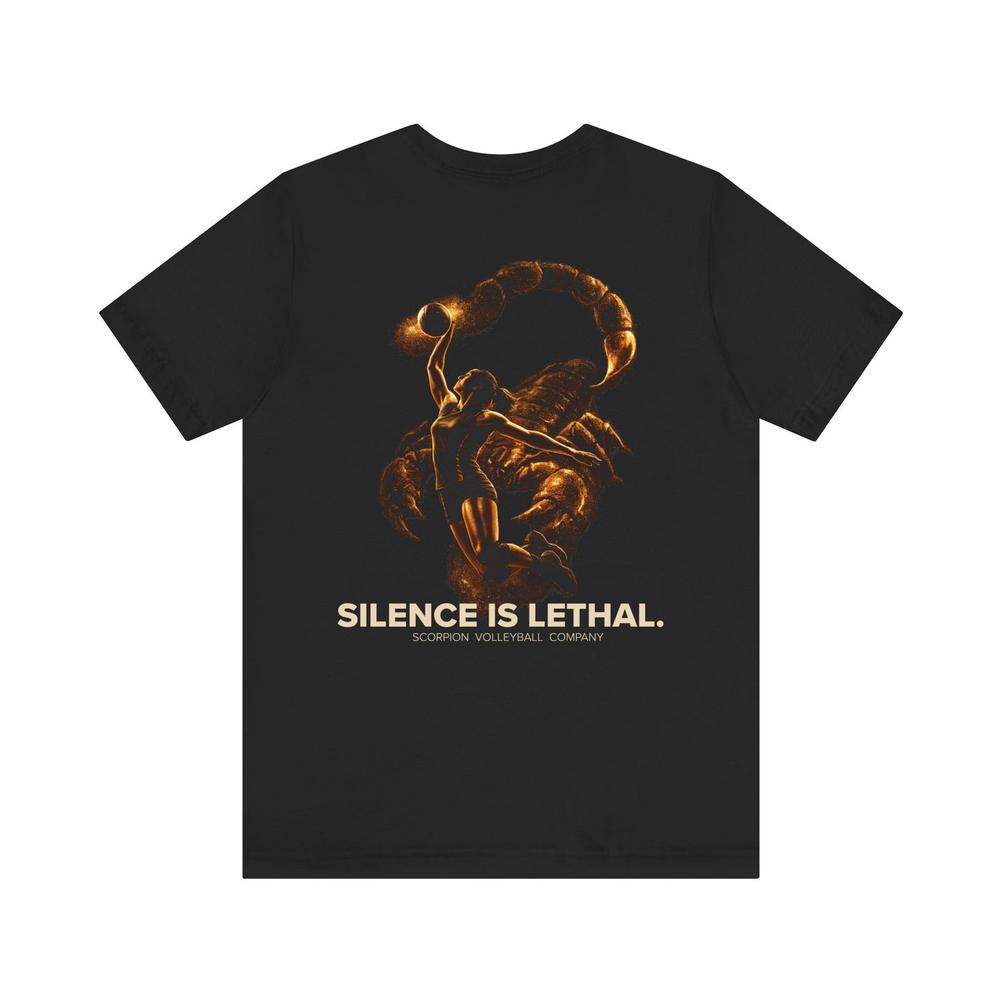 🏐 Silence is Lethal –  Double Sided Volleyball T-Shirt