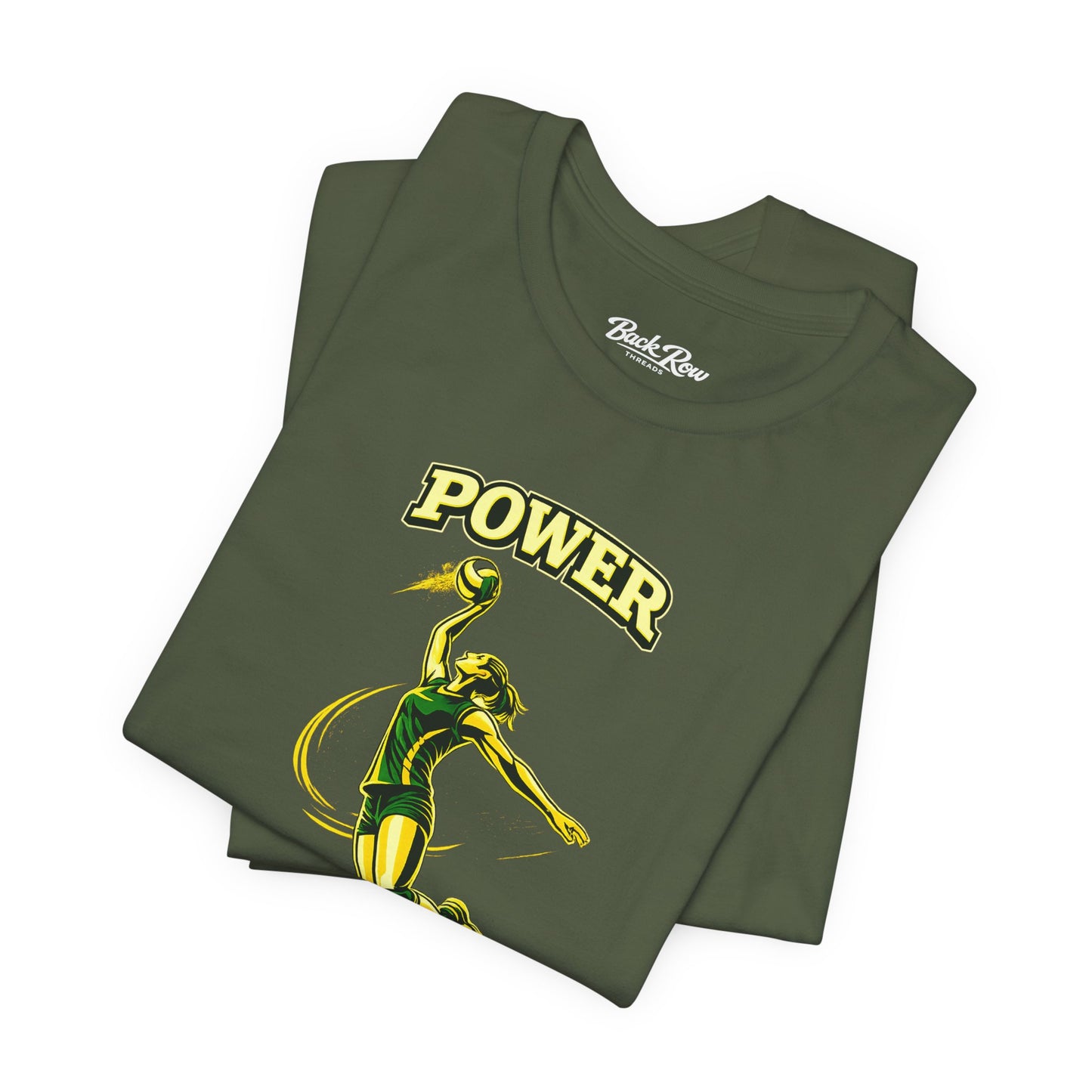 🏐 Power Behind the Ten  –  Volleyball T-Shirt