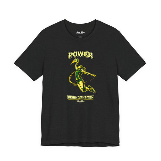 🏐 Power Behind the Ten  –  Volleyball T-Shirt
