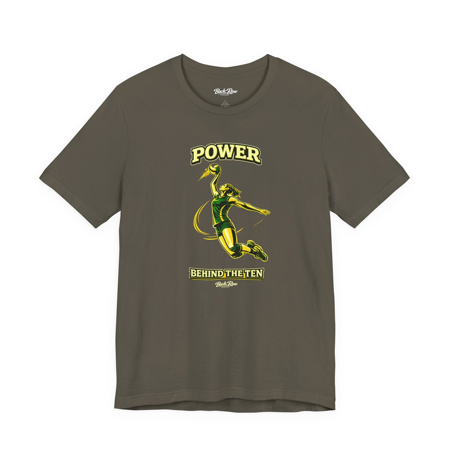 🏐 Power Behind the Ten  –  Volleyball T-Shirt