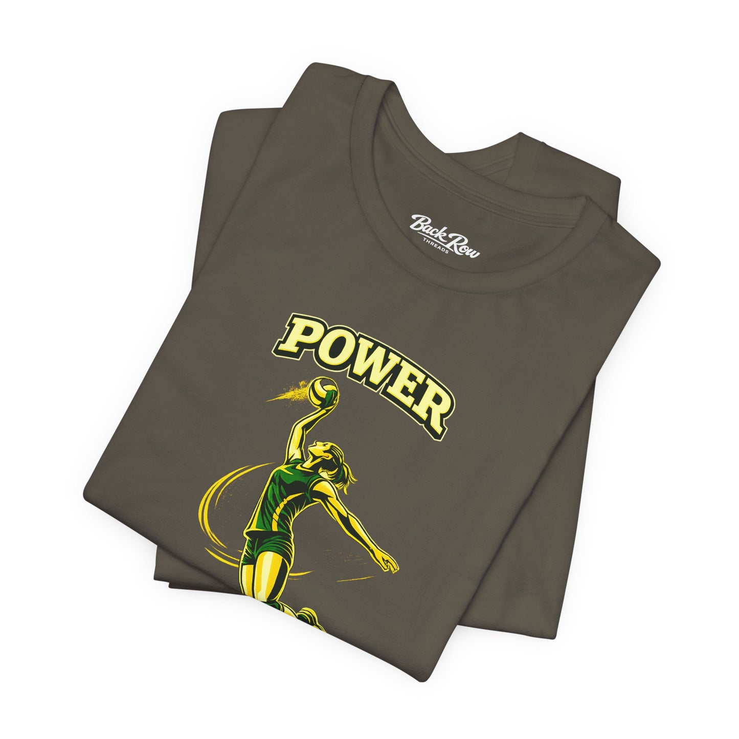 🏐 Power Behind the Ten  –  Volleyball T-Shirt