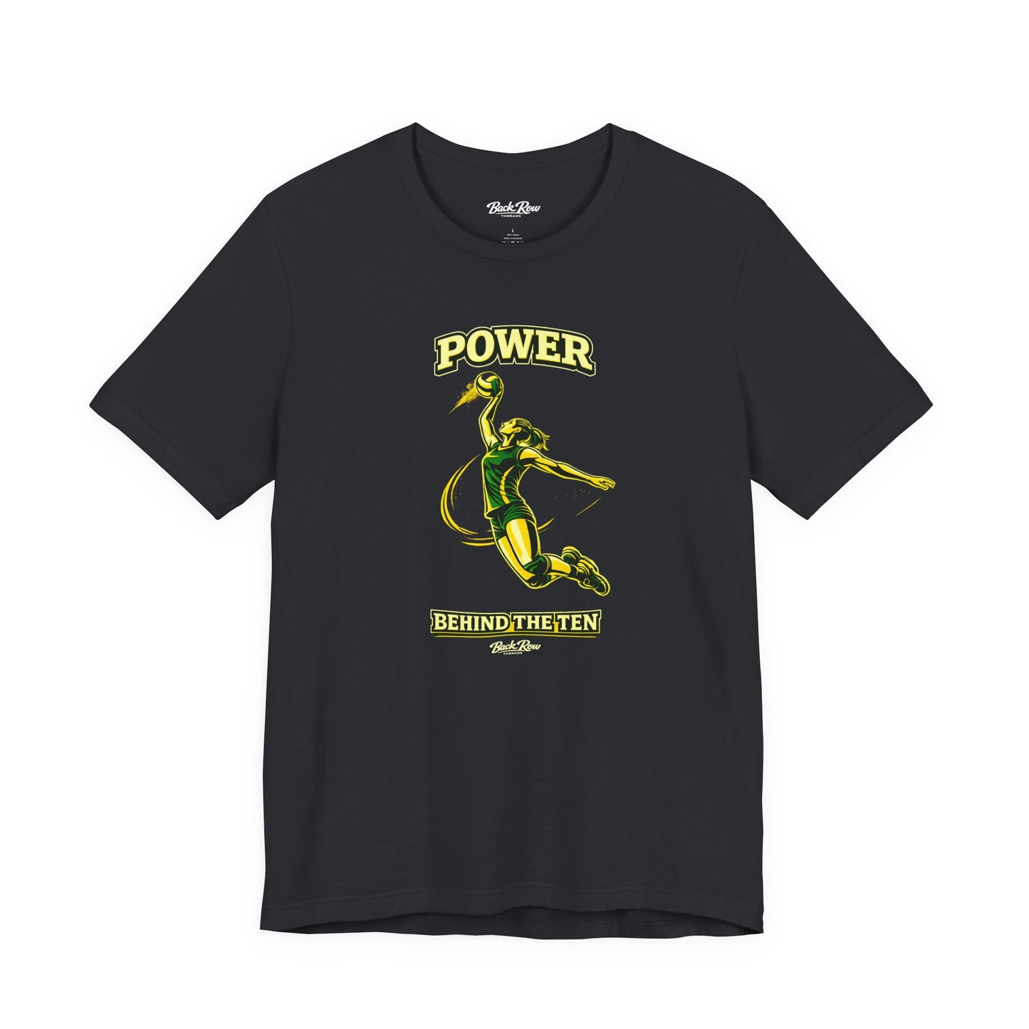 🏐 Power Behind the Ten  –  Volleyball T-Shirt