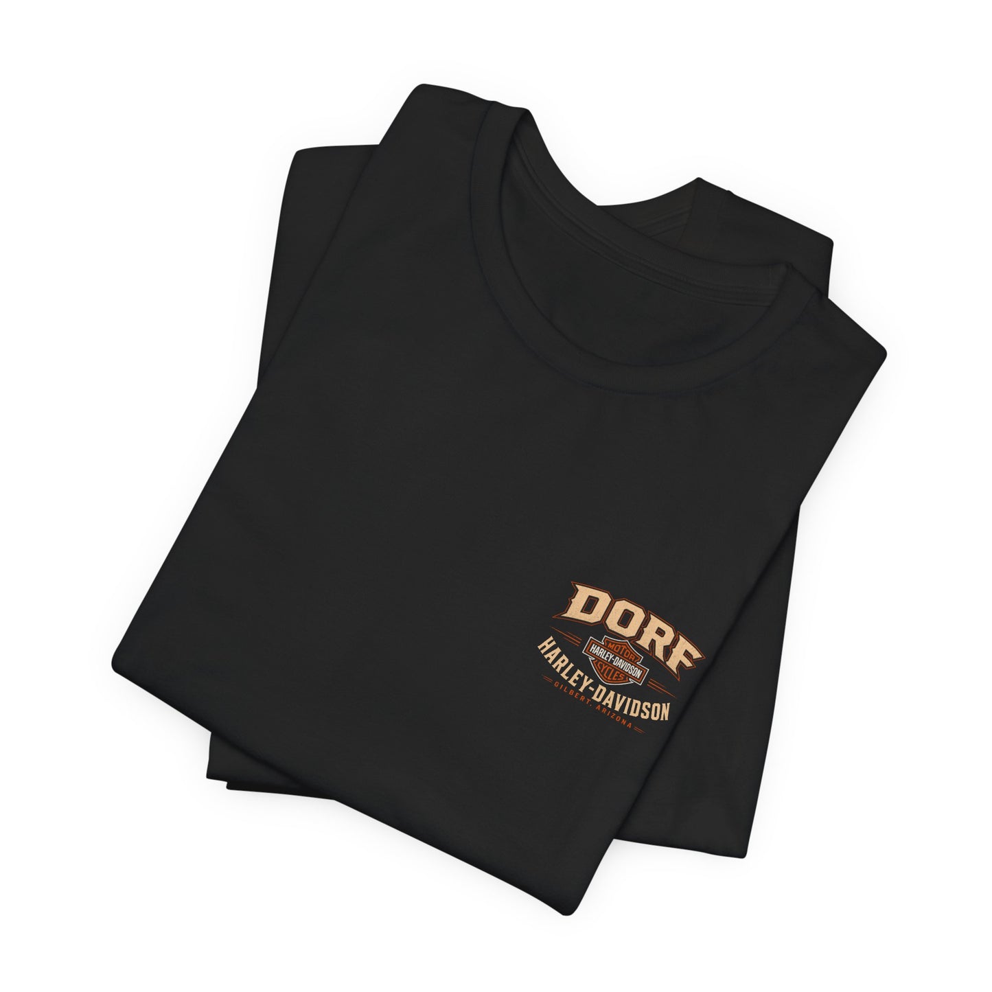 Harley-Davidson Dorf Arizona Tee — Vintage Motorcycle Sunset T-Shirt