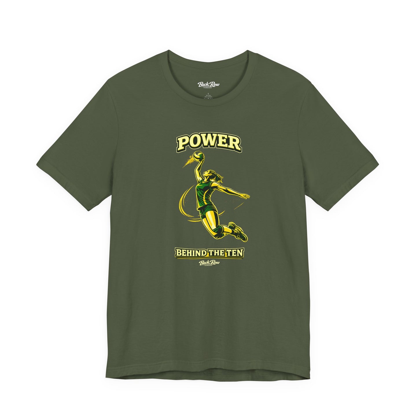 🏐 Power Behind the Ten  –  Volleyball T-Shirt