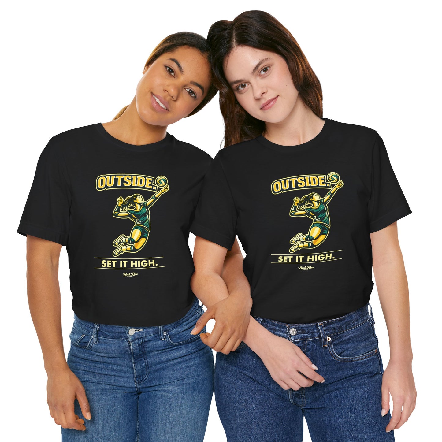 🏐 Outside - Set It High  –  Volleyball T-Shirt