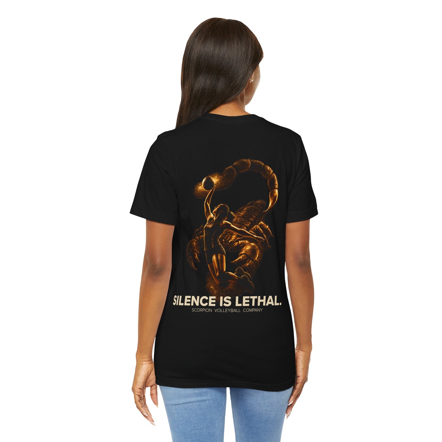 🏐 Silence is Lethal –  Double Sided Volleyball T-Shirt