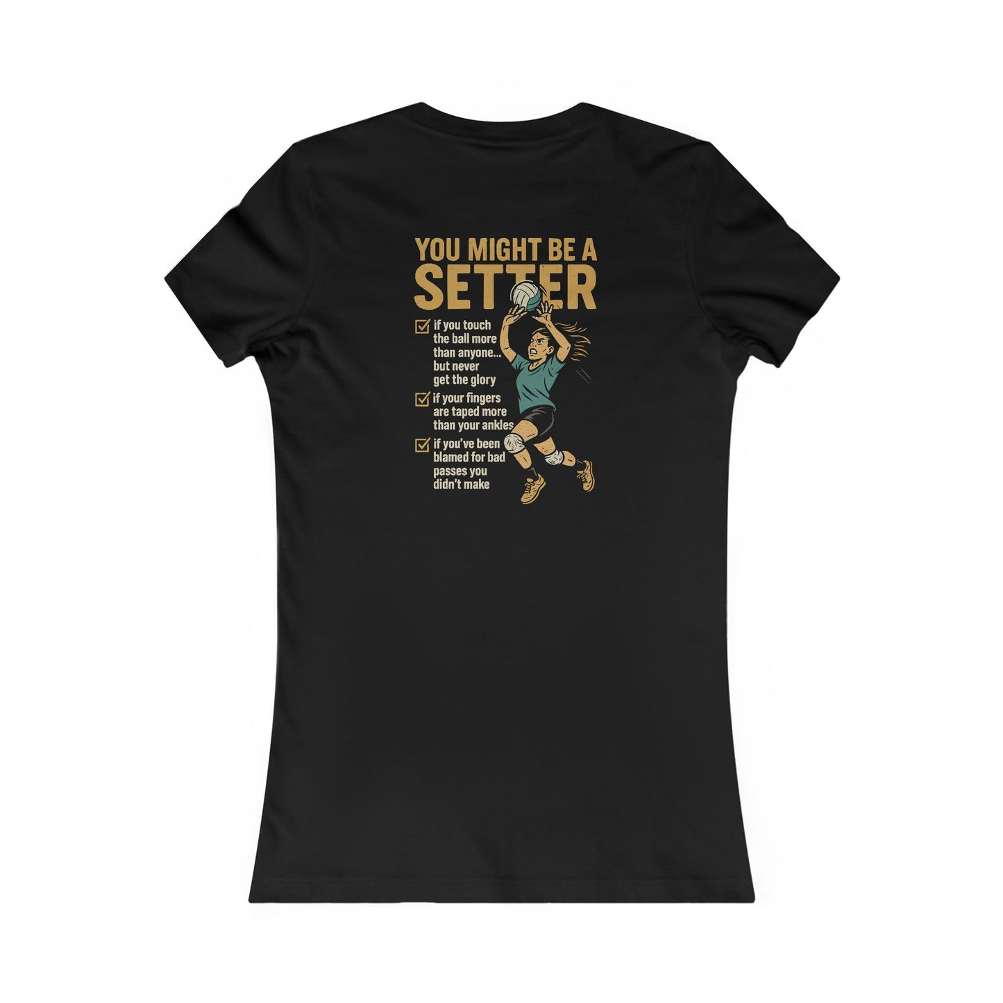 You Might Be a Setter - Woman's Cut - Logo on Front Graphic on Back