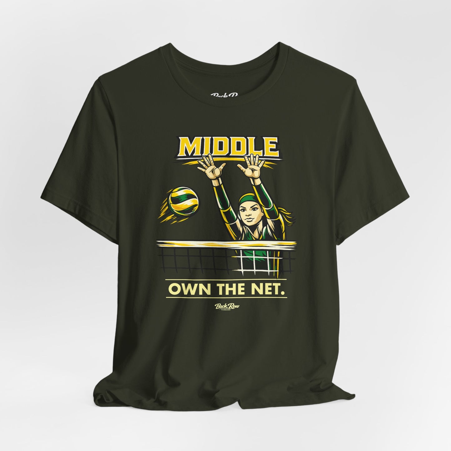 🏐 Middle - Own the Net  –  Volleyball T-Shirt