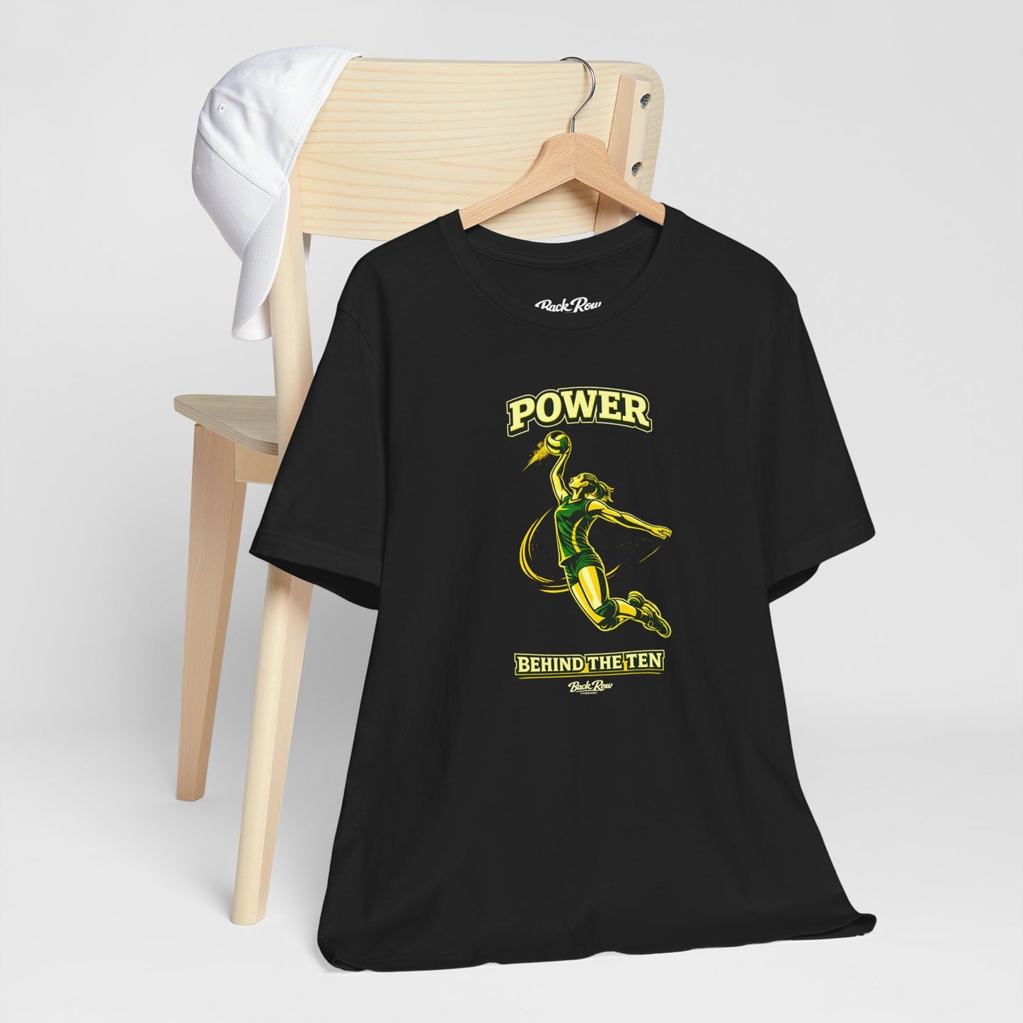 🏐 Power Behind the Ten  –  Volleyball T-Shirt