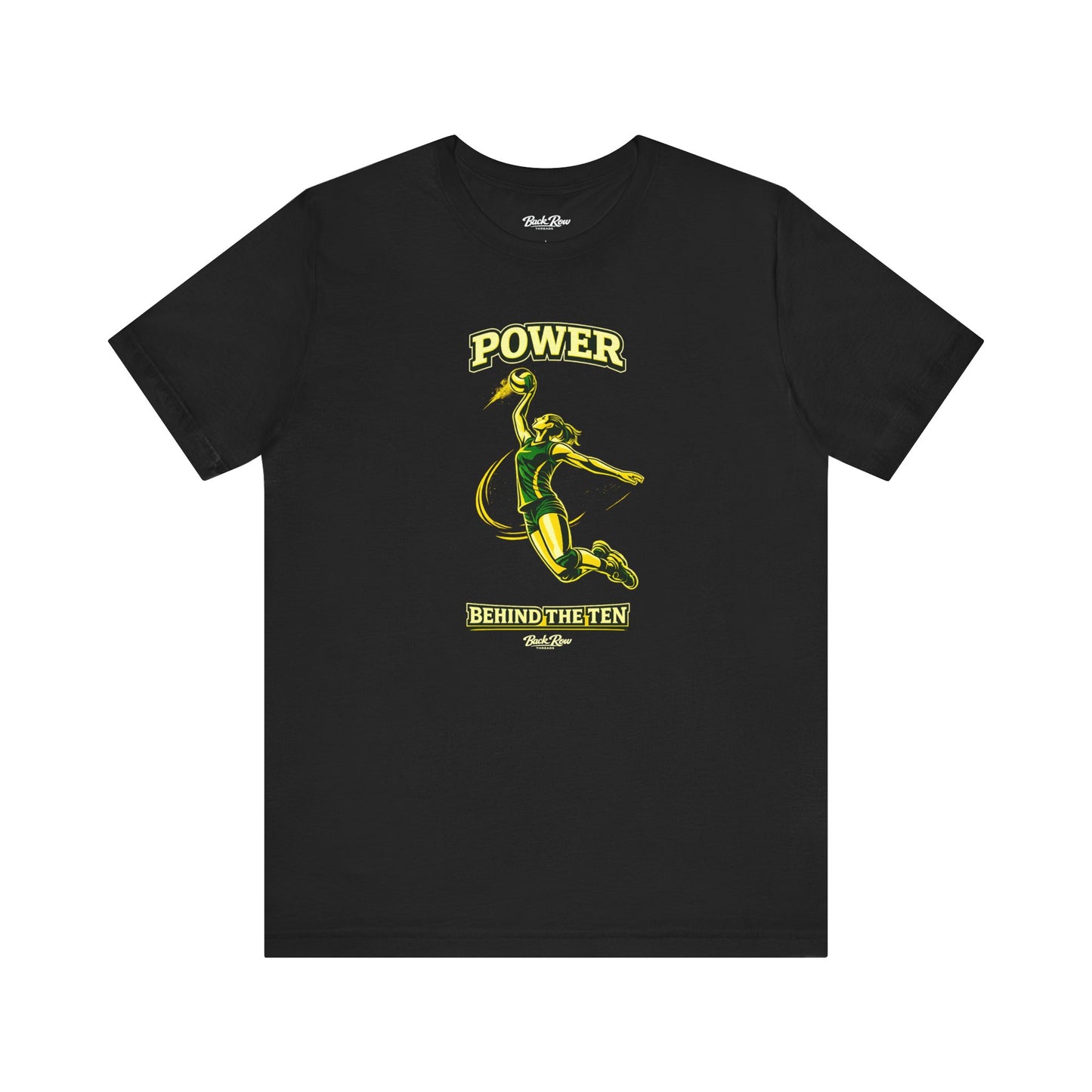 🏐 Power Behind the Ten  –  Volleyball T-Shirt
