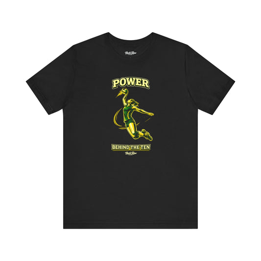 🏐 Power Behind the Ten  –  Volleyball T-Shirt