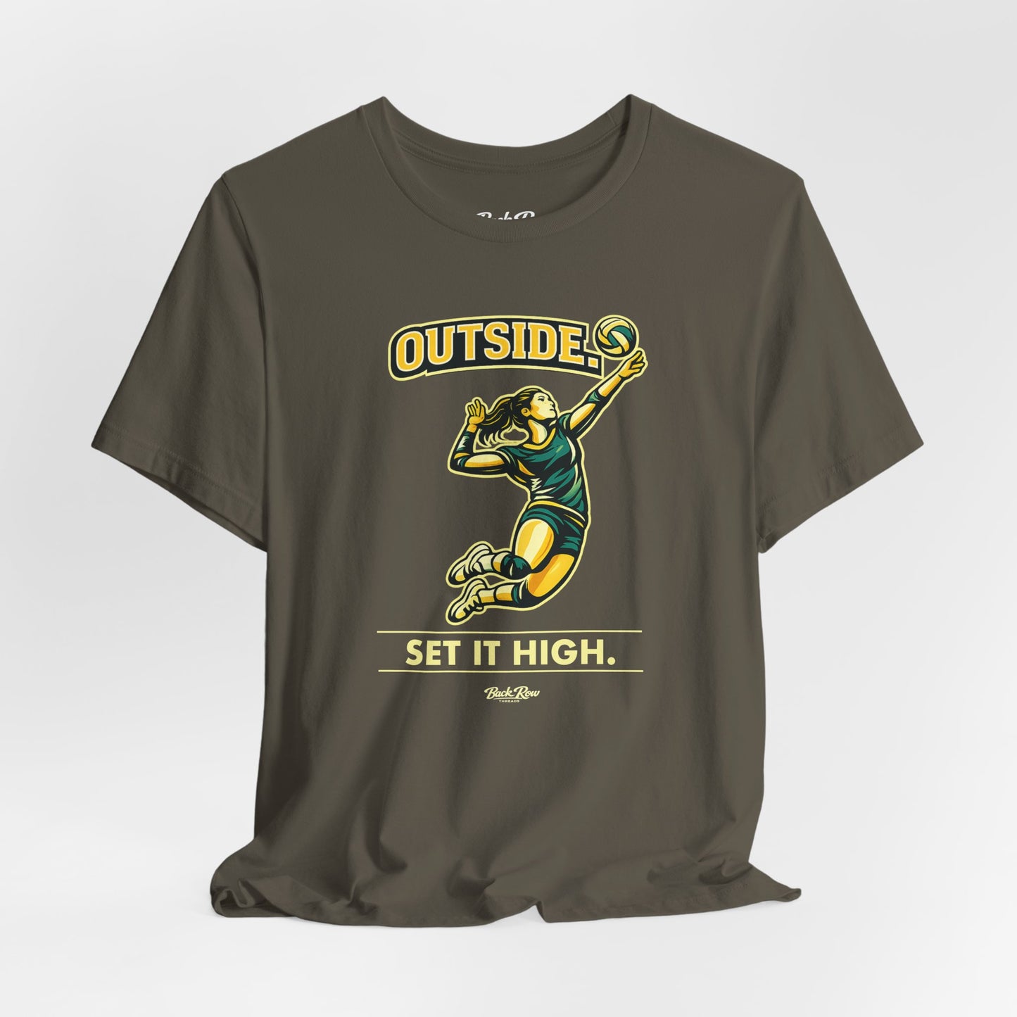 🏐 Outside - Set It High  –  Volleyball T-Shirt