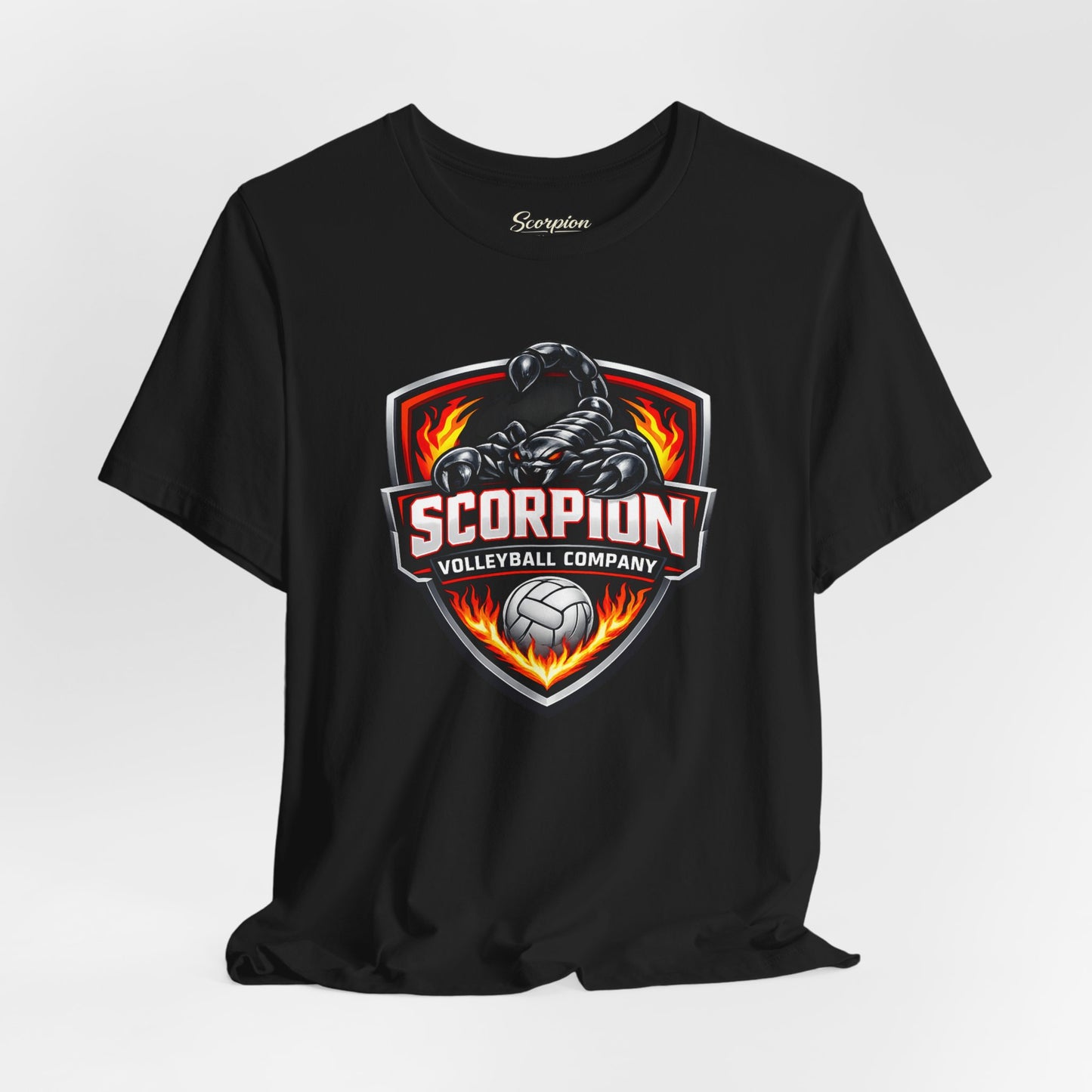 🏐 Scorpion Shield Logo –  Double Sided Volleyball T-Shirt