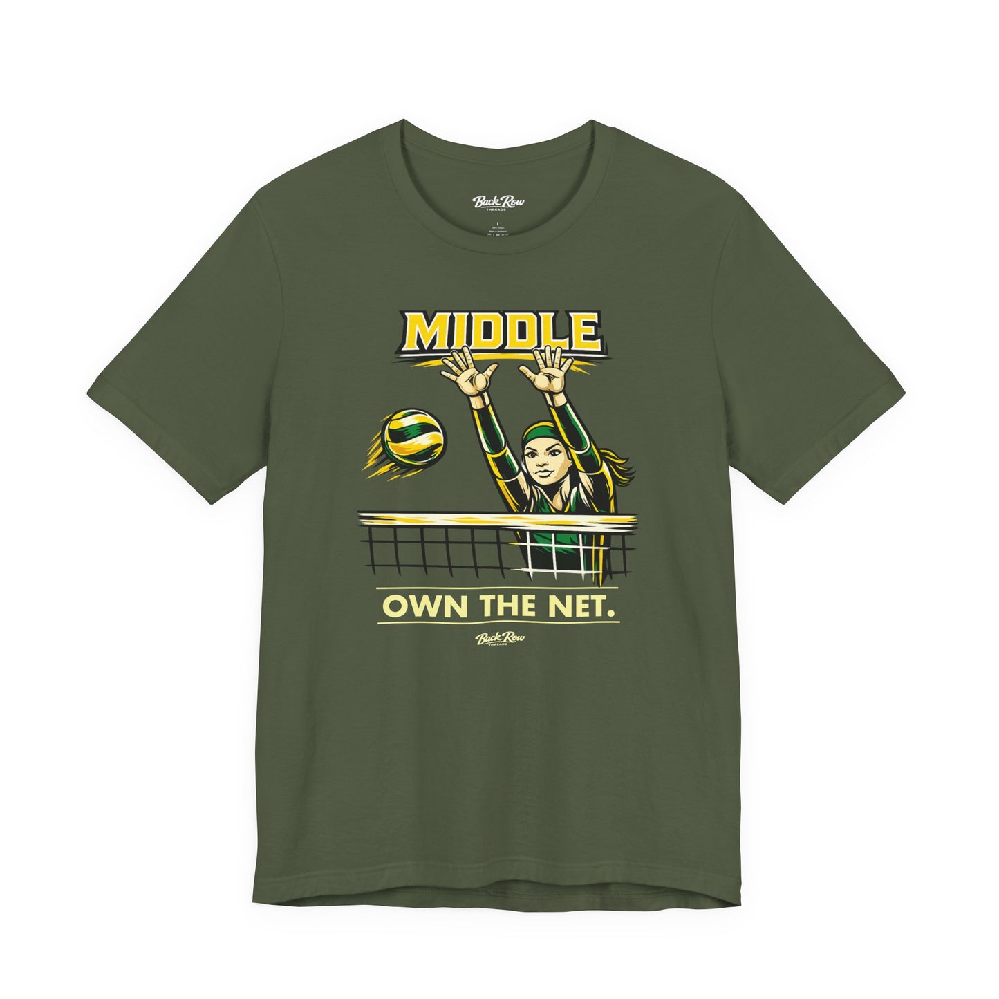 🏐 Middle - Own the Net  –  Volleyball T-Shirt
