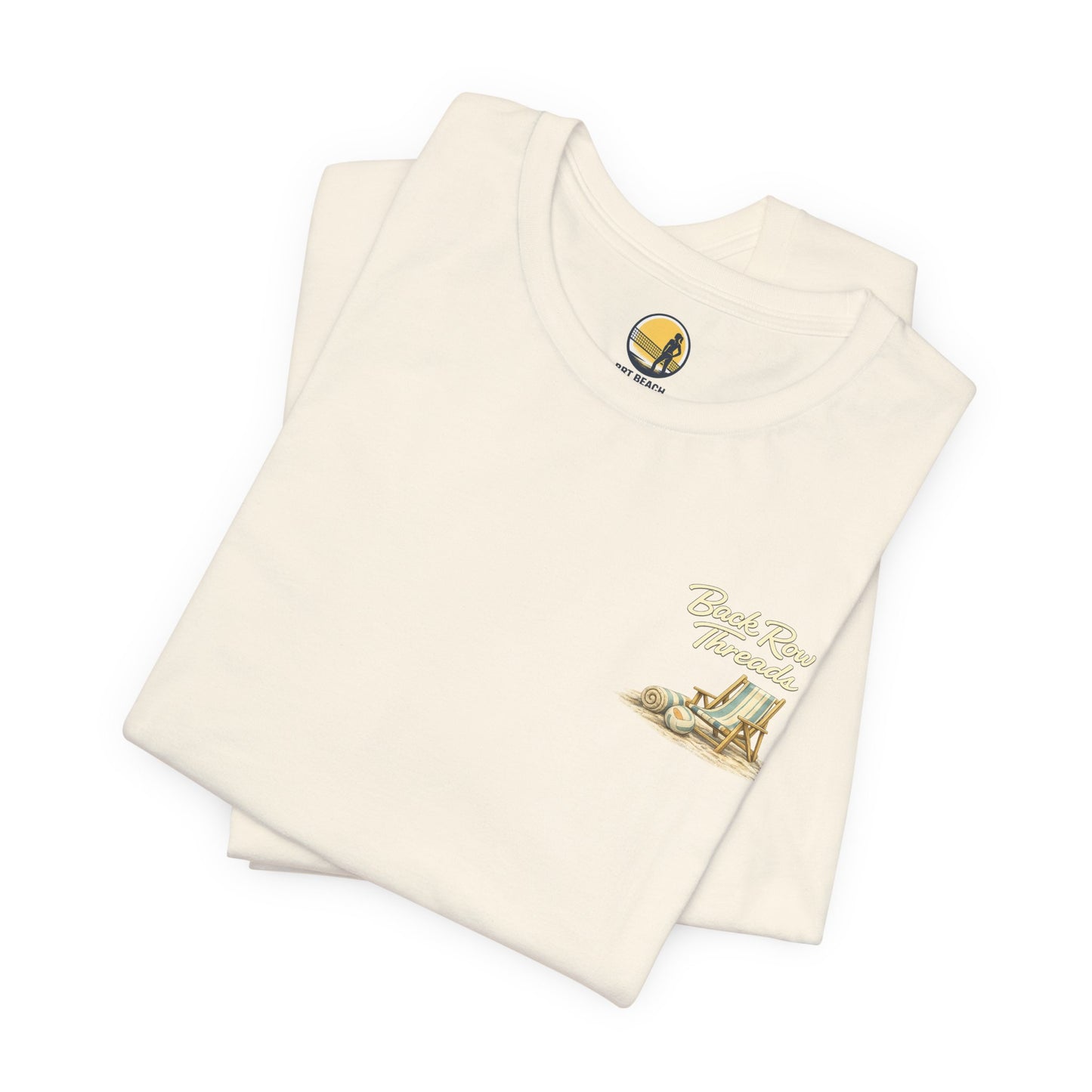 Beach Volleyball Sunset T-Shirt — "First Serve of the Day" Casual Tee