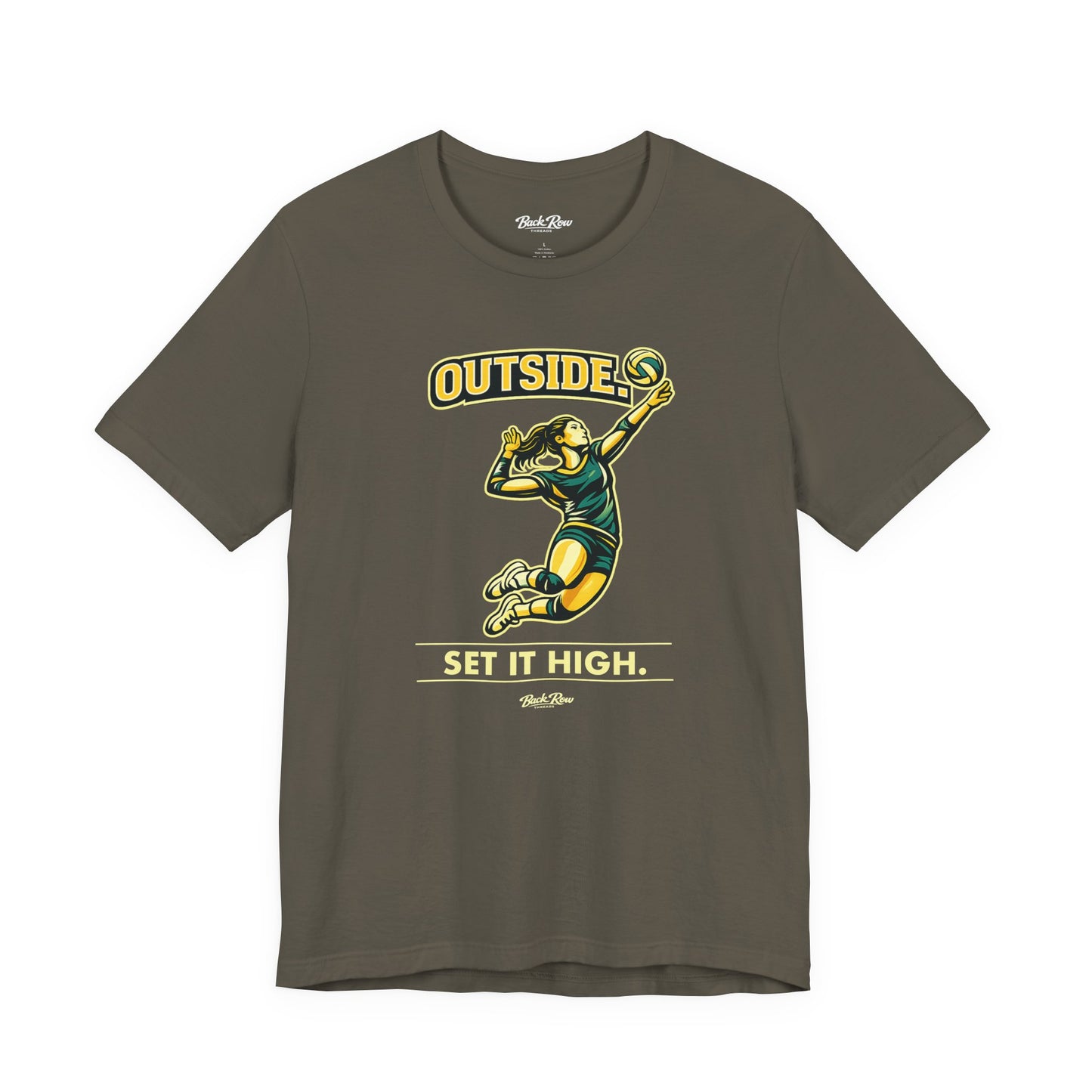 🏐 Outside - Set It High  –  Volleyball T-Shirt