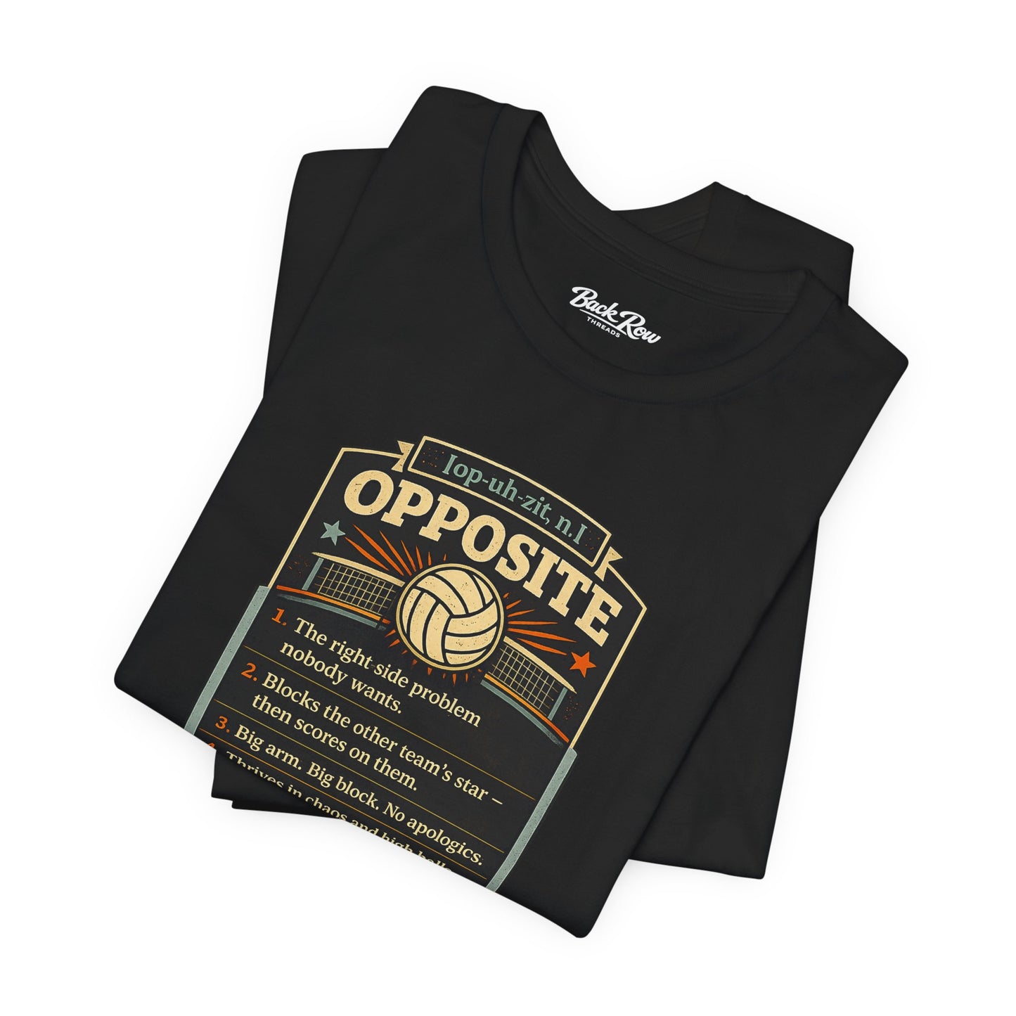 Opposite Right Side Reckless Volleyball T-Shirt — Funny Volleyball Player Tee