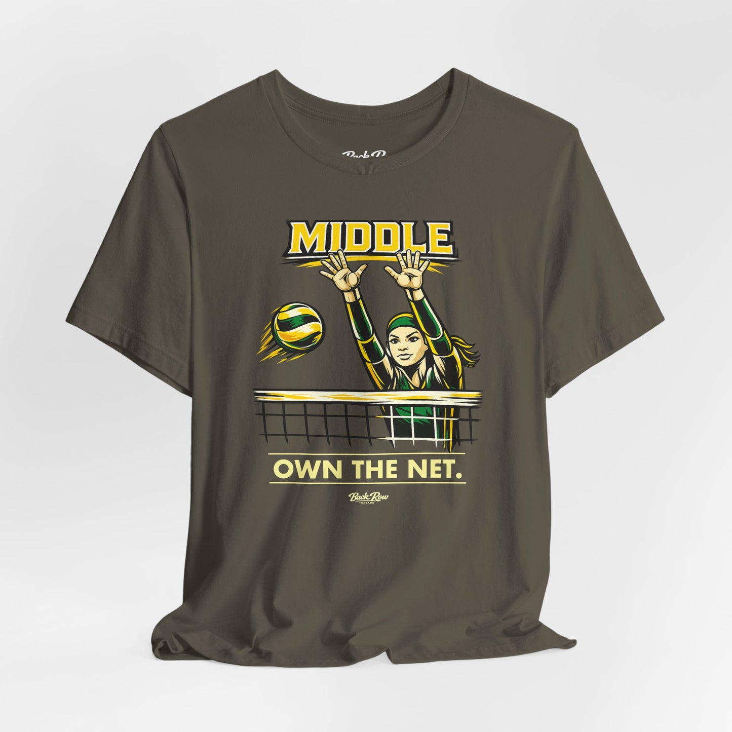 🏐 Middle - Own the Net  –  Volleyball T-Shirt