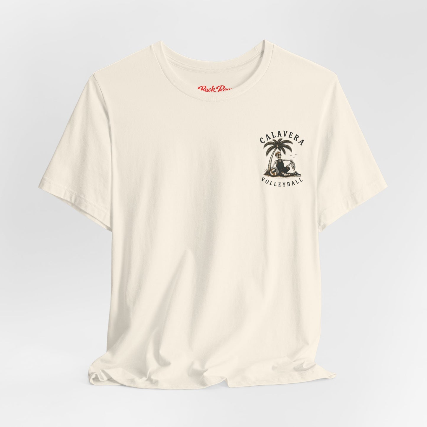 Living for the Weekend T-Shirt – Calavera Volleyball Graphic Tee ("Play Hard • Rest in Pieces")