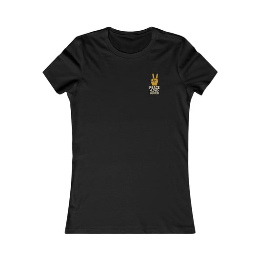 🏐 Peace, Love, Block – Volleyball Double Sided T-Shirt - Woman's Cut