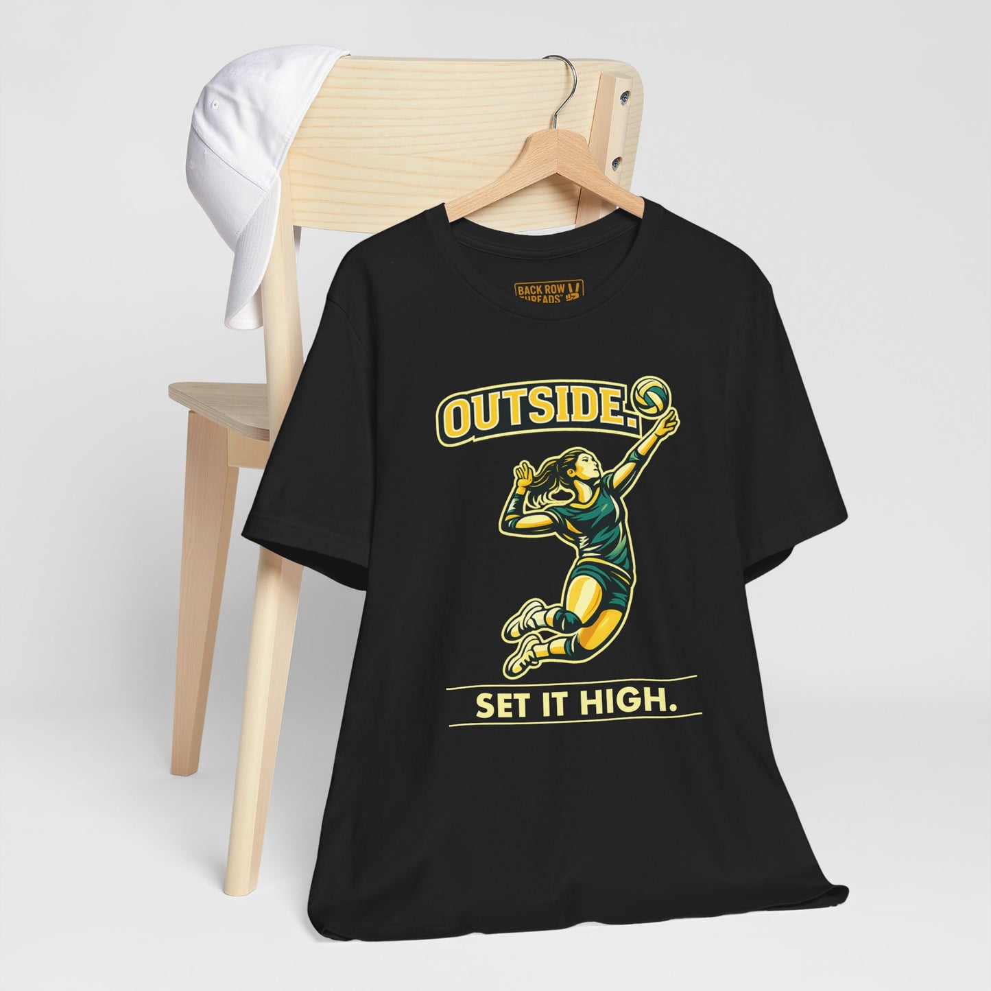 🏐 Outside - Set It High  –  Volleyball T-Shirt