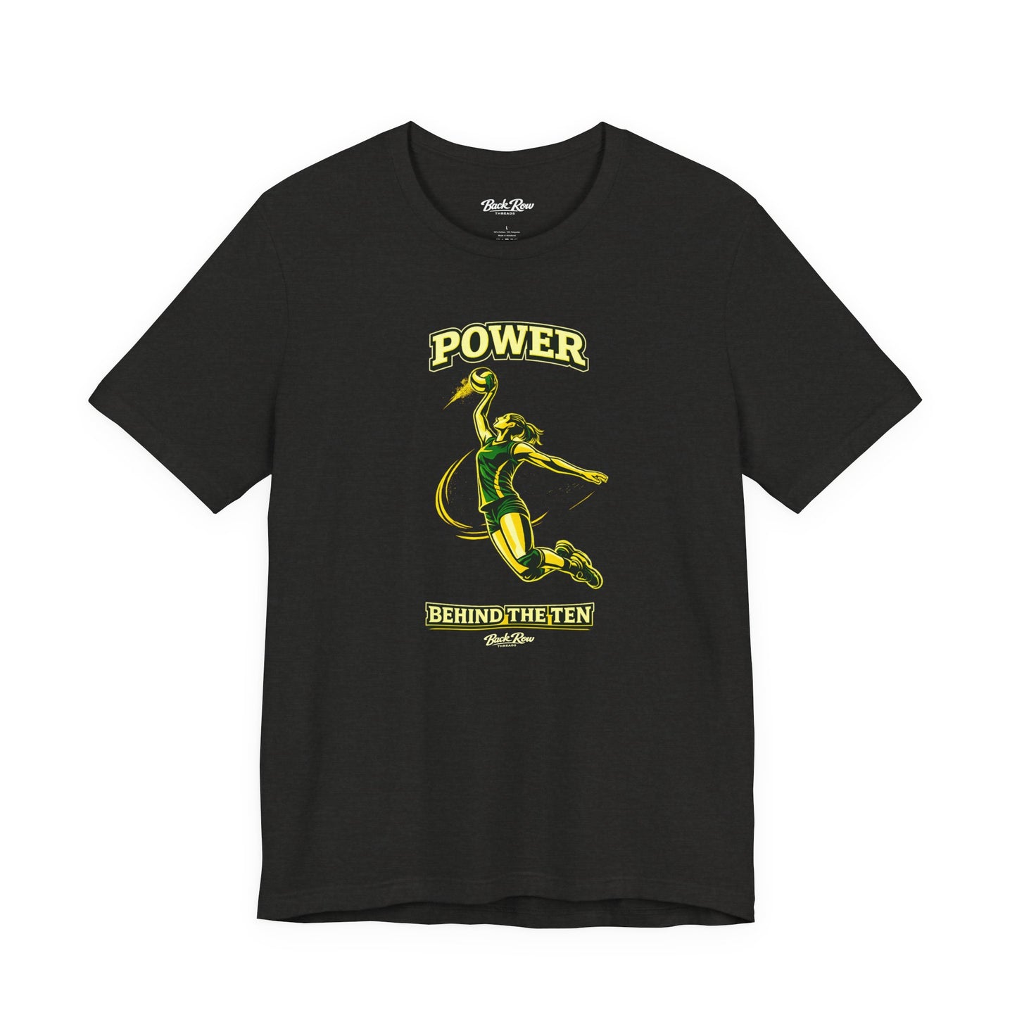 🏐 Power Behind the Ten  –  Volleyball T-Shirt