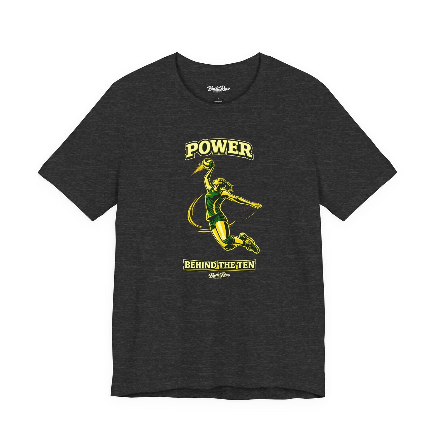 🏐 Power Behind the Ten  –  Volleyball T-Shirt