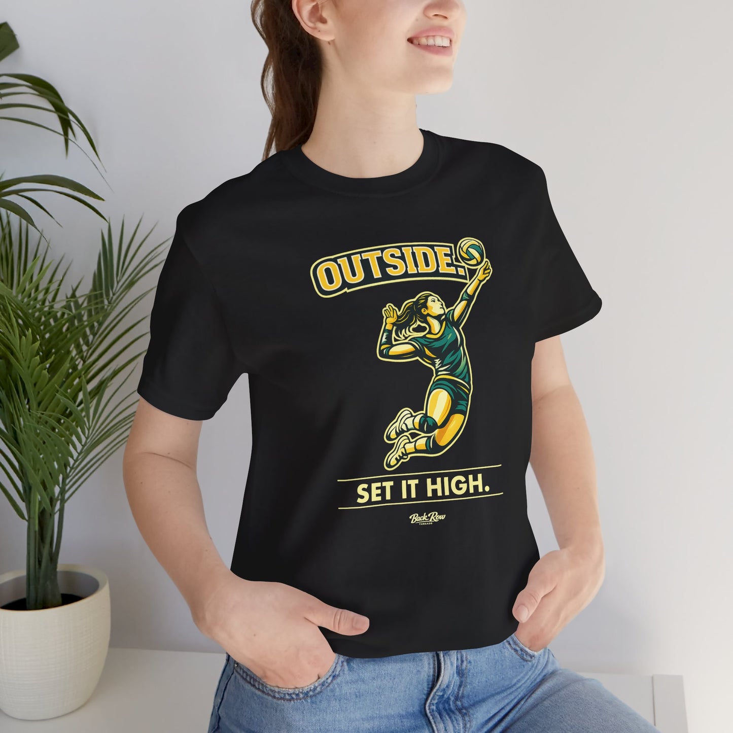 🏐 Outside - Set It High  –  Volleyball T-Shirt