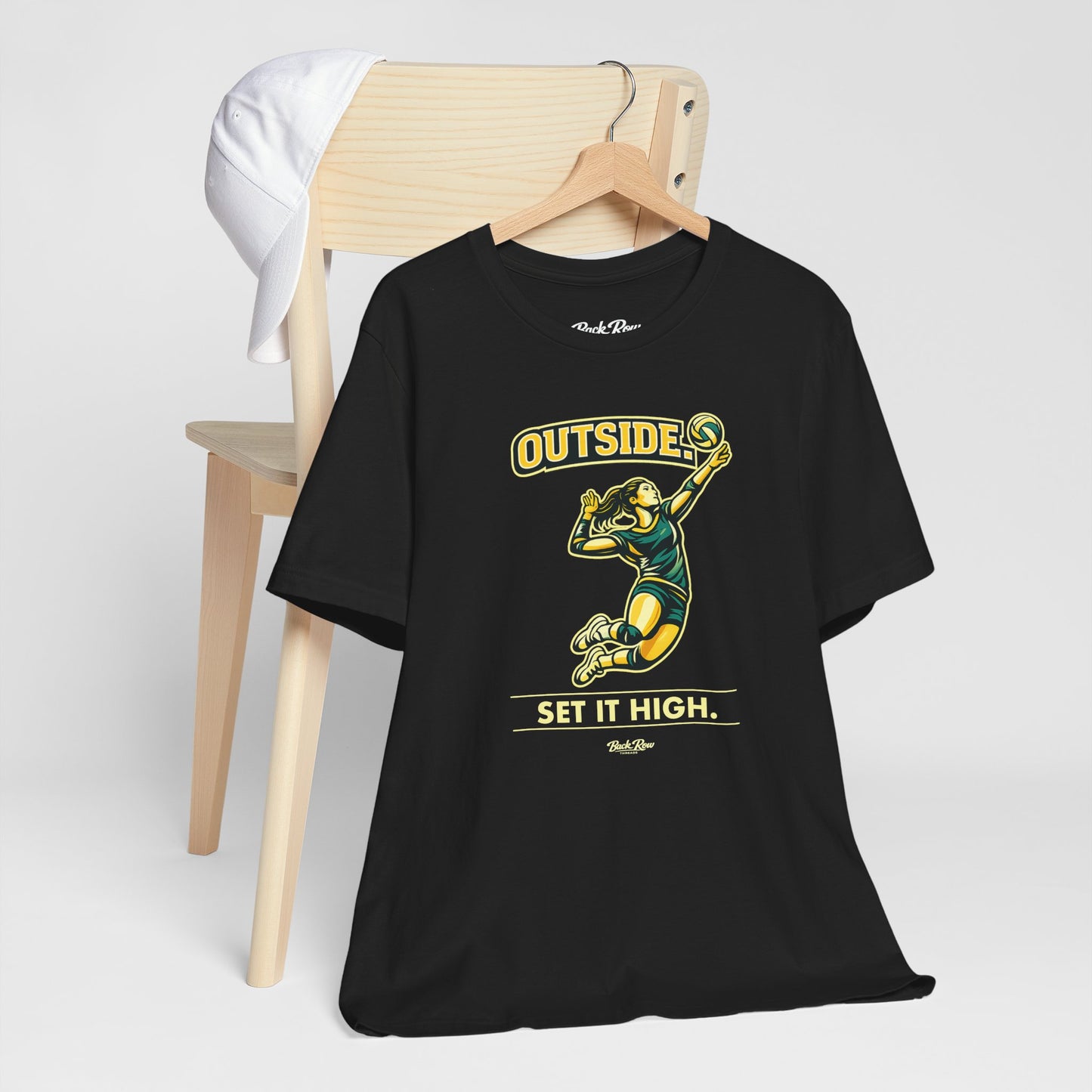 🏐 Outside - Set It High  –  Volleyball T-Shirt