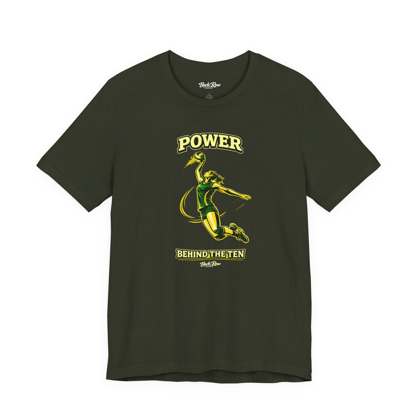 🏐 Power Behind the Ten  –  Volleyball T-Shirt