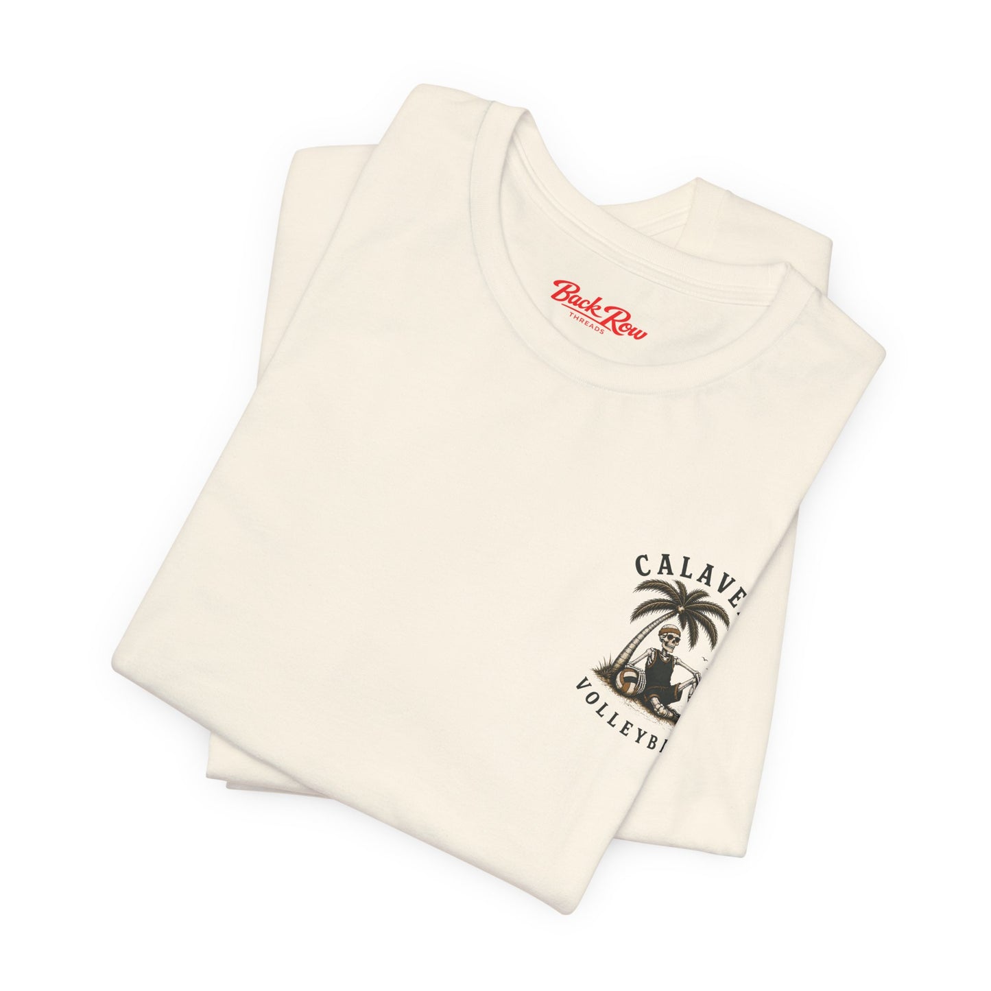 Living for the Weekend T-Shirt – Calavera Volleyball Graphic Tee ("Play Hard • Rest in Pieces")