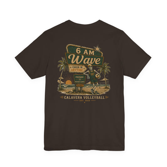 Volleyball Tee — “6 AM Wave” Calavera Beach Volleyball Vintage T-Shirt