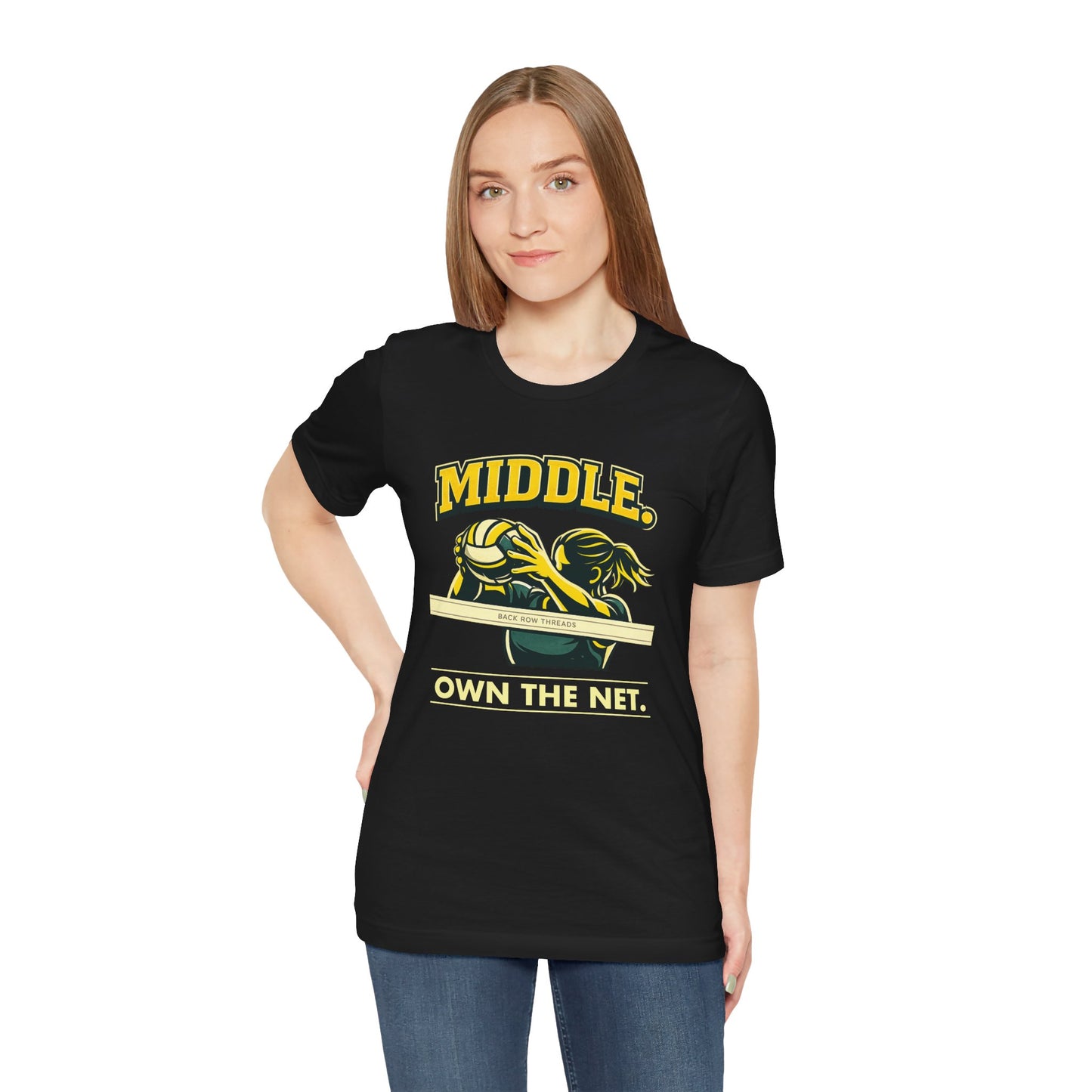 🏐 Middle - Own the Net  –  Volleyball T-Shirt
