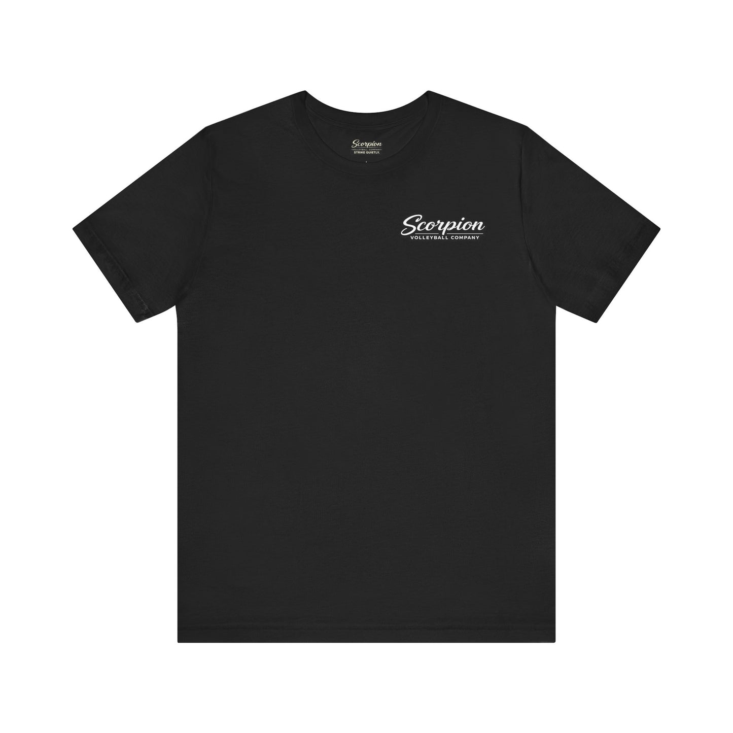 🏐 Strike Quietly –  Double Sided Volleyball T-Shirt