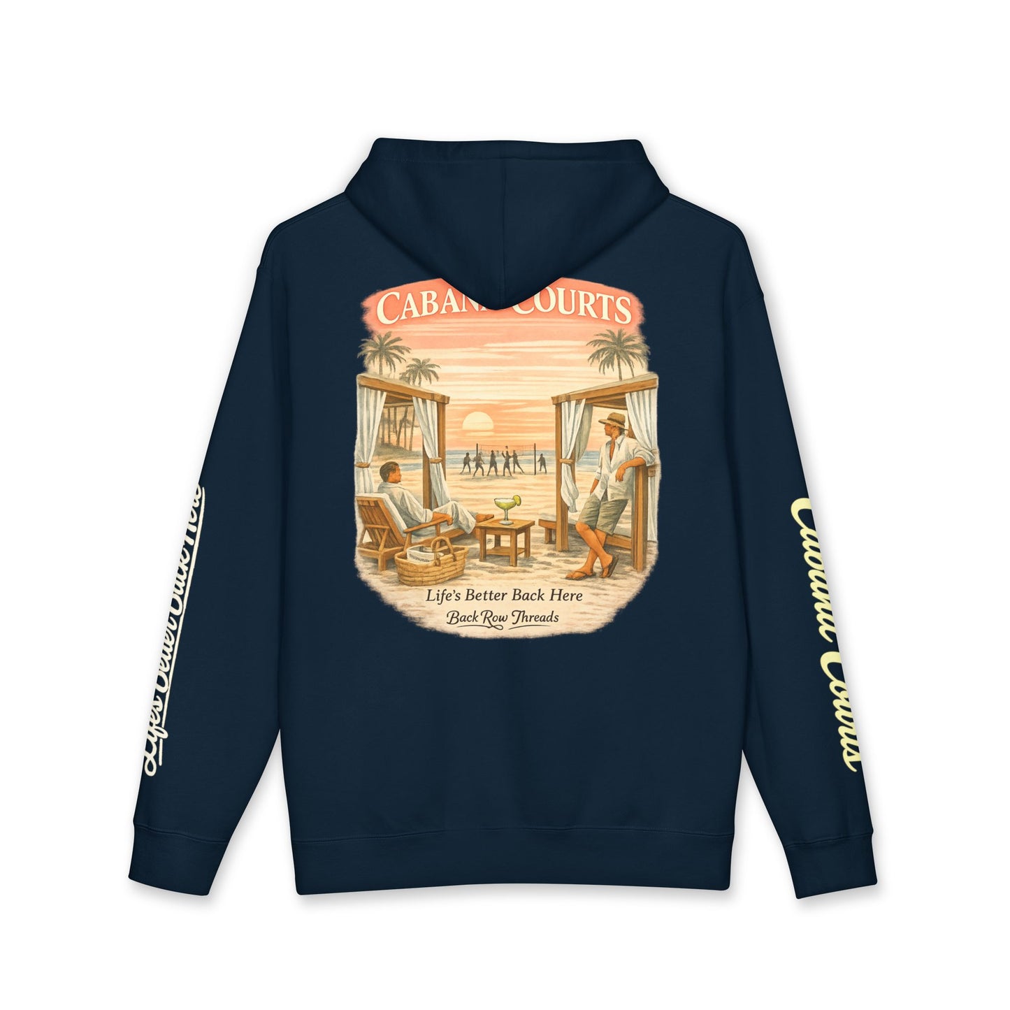 Cabana Courts — Luxury Vintage Crewneck Hoodie