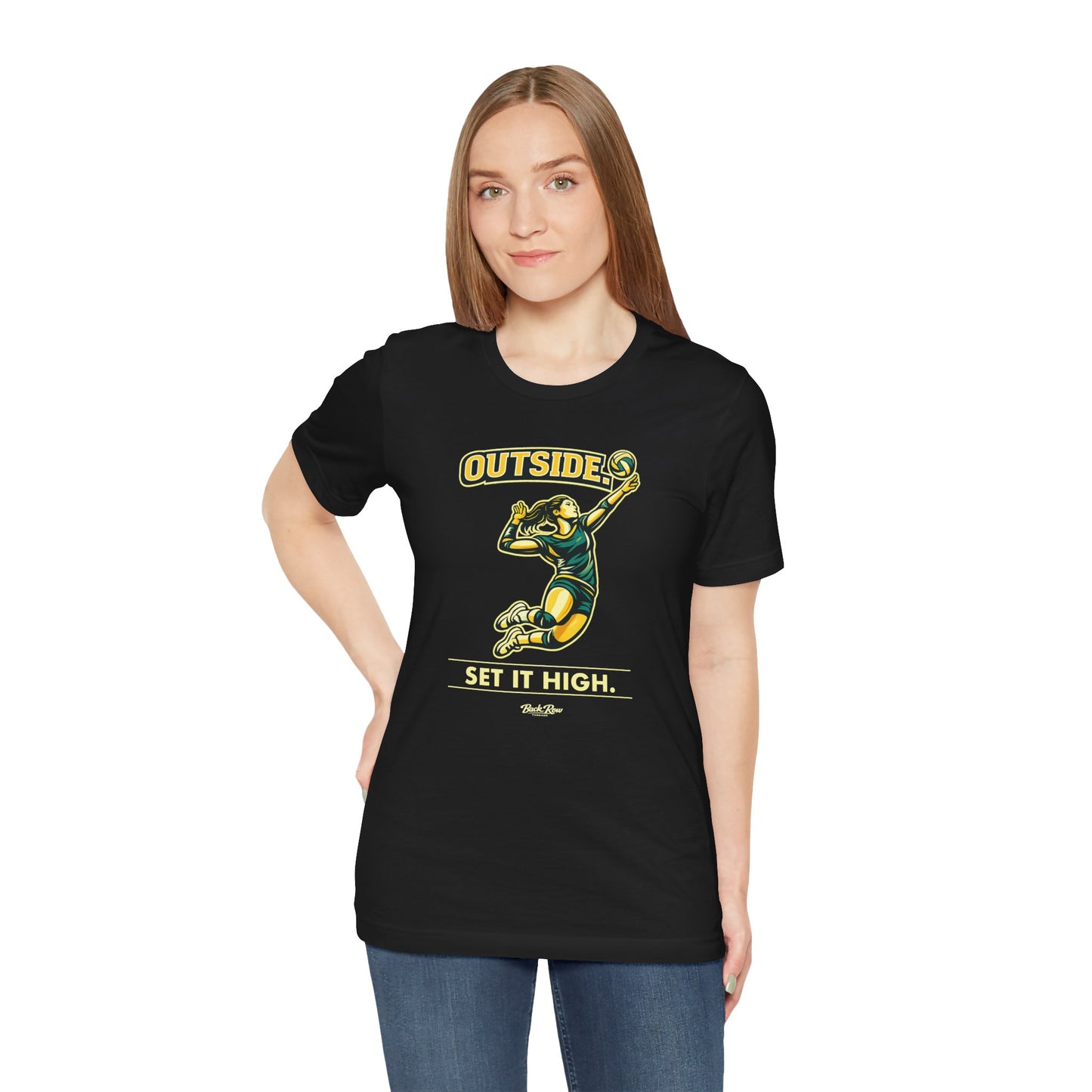 🏐 Outside - Set It High  –  Volleyball T-Shirt