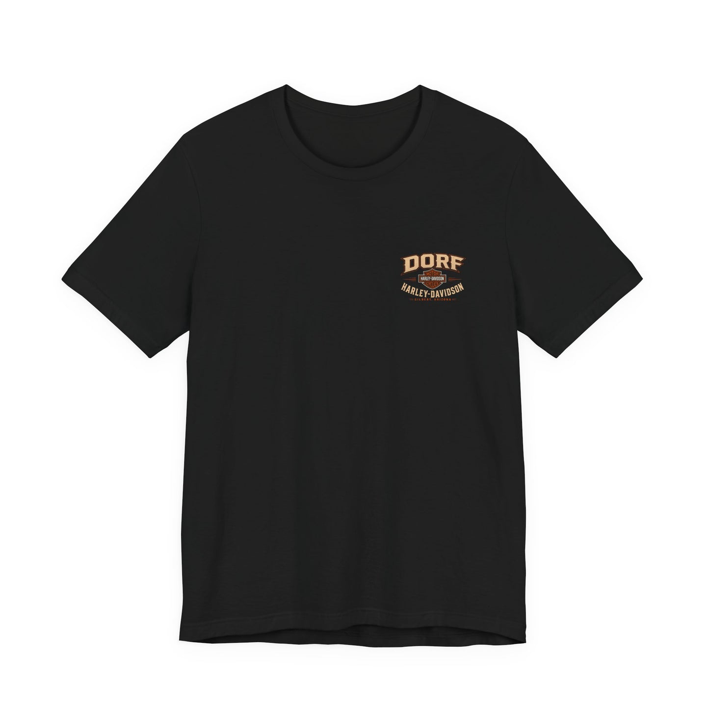 Harley-Davidson Dorf Arizona Tee — Vintage Motorcycle Sunset T-Shirt