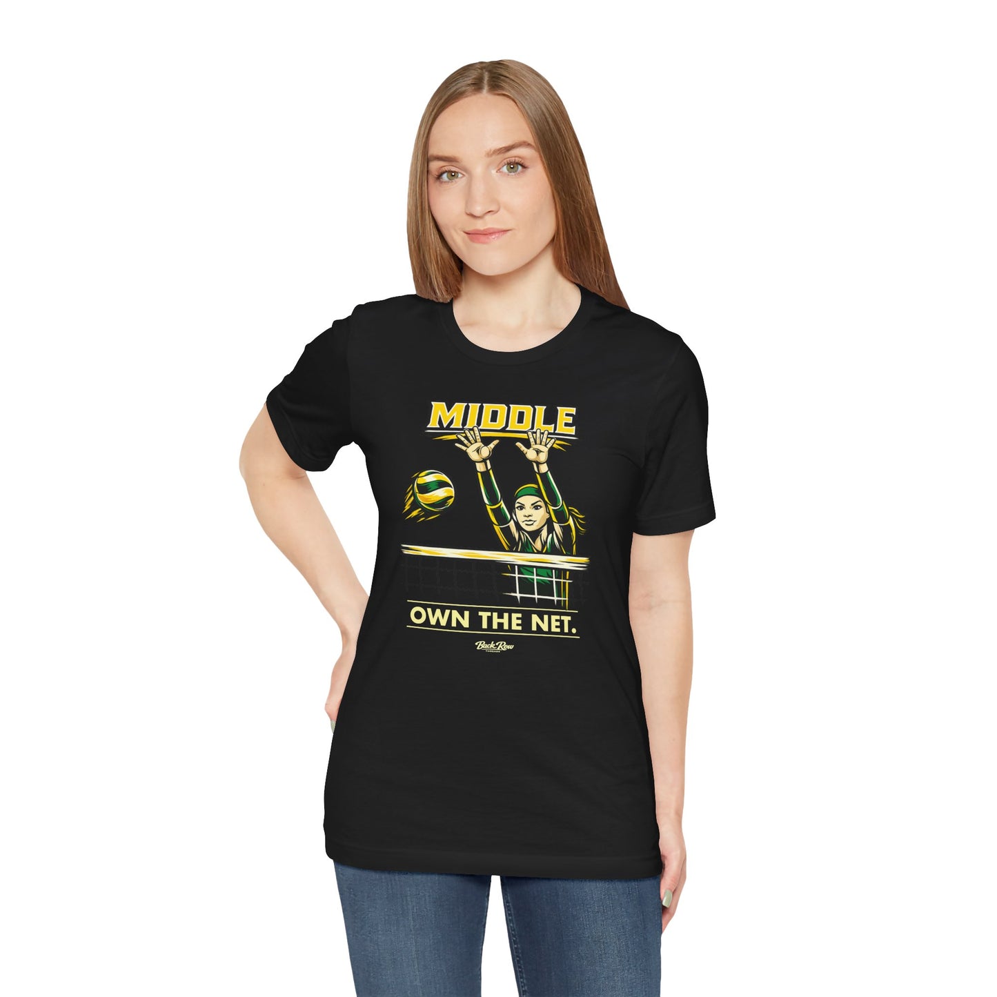 🏐 Middle - Own the Net  –  Volleyball T-Shirt
