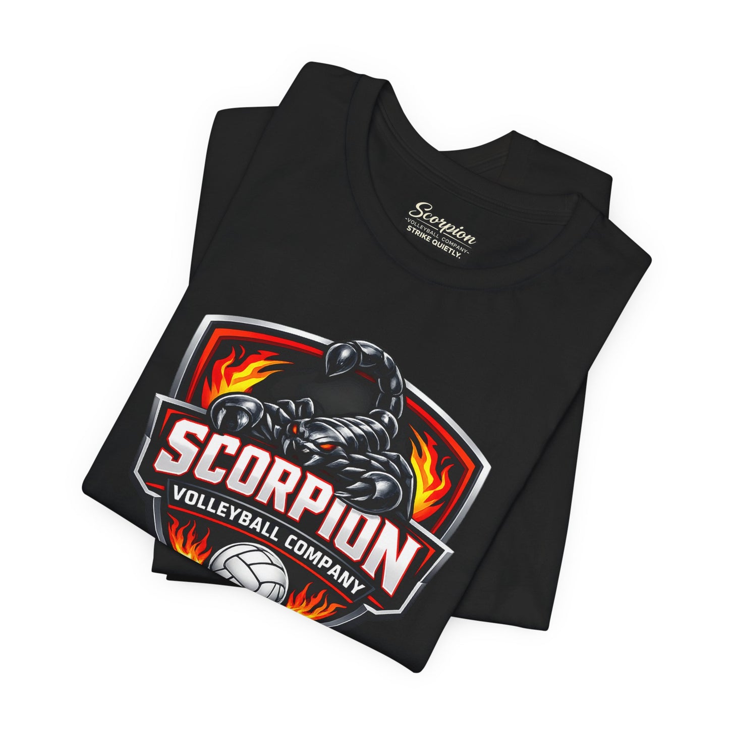 🏐 Scorpion Shield Logo –  Double Sided Volleyball T-Shirt