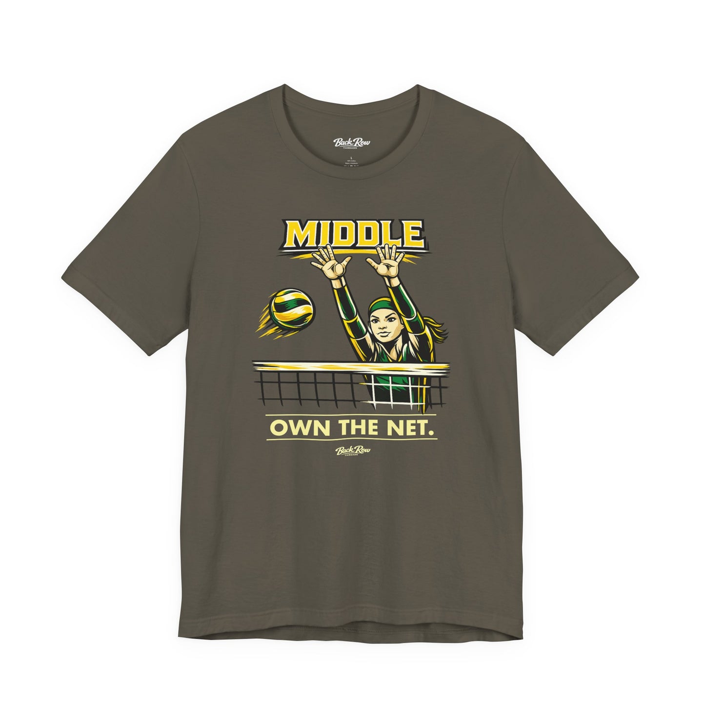 🏐 Middle - Own the Net  –  Volleyball T-Shirt