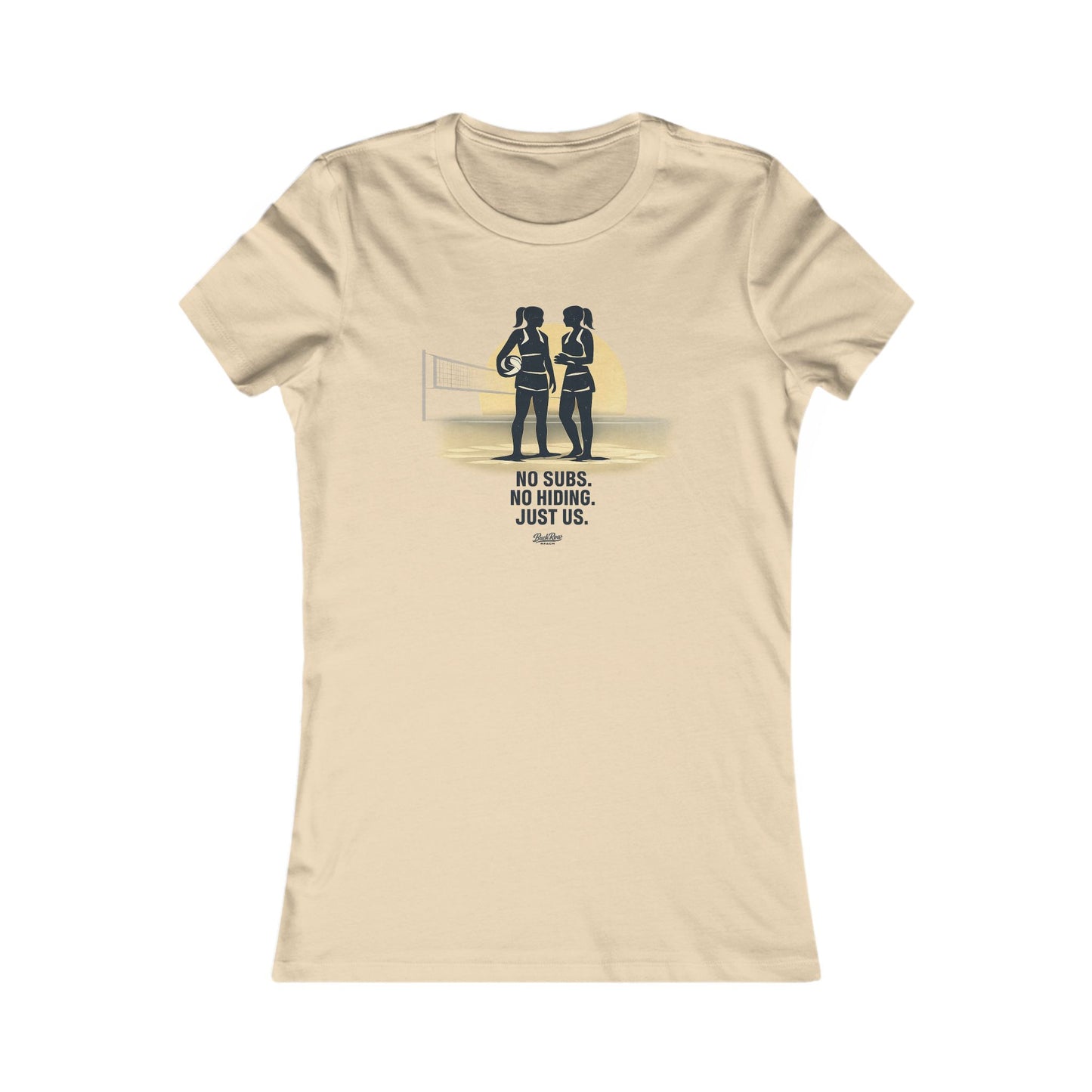 Women's Tee — 'No Subs. No Hiding. Just Us.' Couple Silhouette Graphic