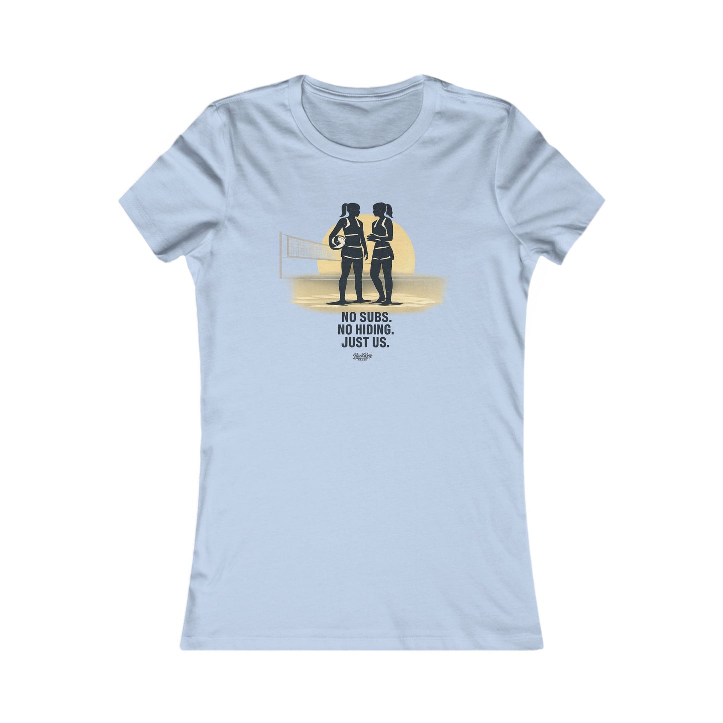 Women's Tee — 'No Subs. No Hiding. Just Us.' Couple Silhouette Graphic